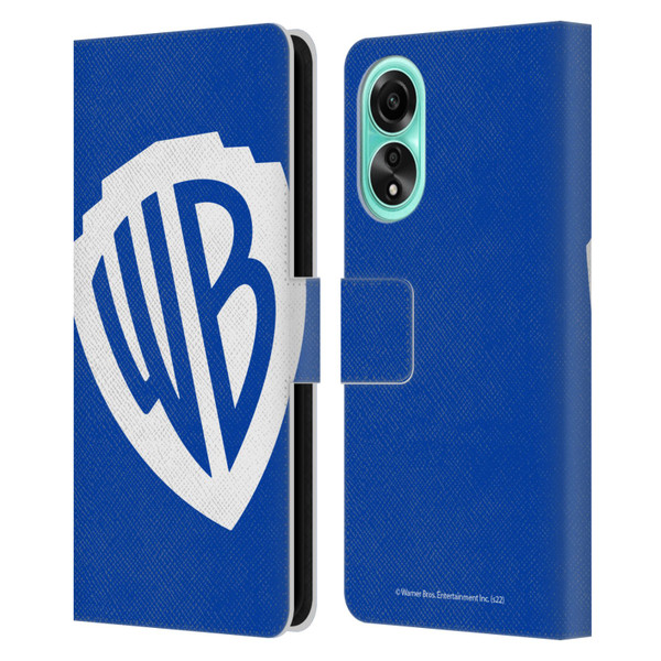 Warner Bros. Shield Logo Oversized Leather Book Wallet Case Cover For OPPO A78 4G