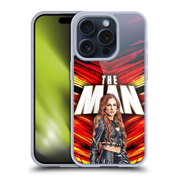 WWE Becky Lynch The Man Soft Gel Case for Apple iPhone 15 Pro