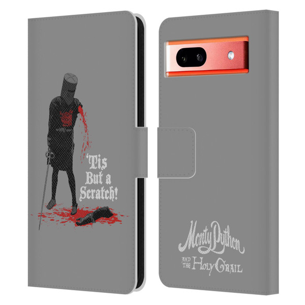 Monty Python Key Art Tis But A Scratch Leather Book Wallet Case Cover For Google Pixel 7a