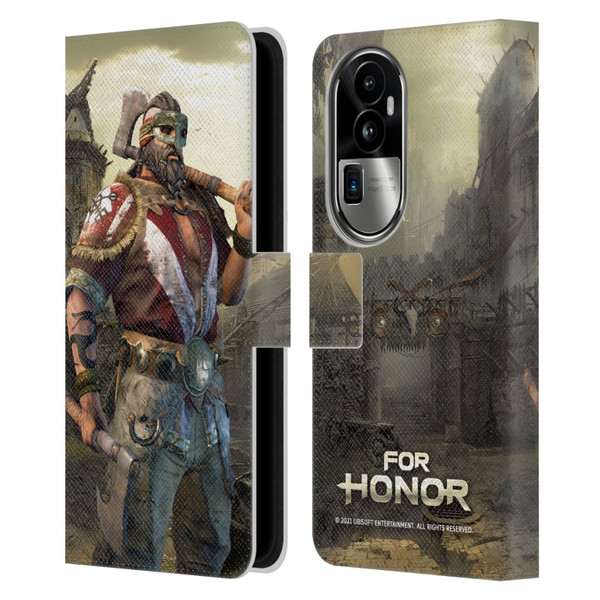 For Honor Characters Berserker Leather Book Wallet Case Cover For OPPO Reno10 Pro+