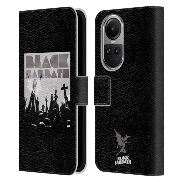 Black Sabbath Key Art Victory Leather Book Wallet Case Cover For OPPO Reno10 5G / Reno10 Pro 5G