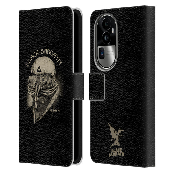 Black Sabbath Key Art US Tour 78 Leather Book Wallet Case Cover For OPPO Reno10 Pro+
