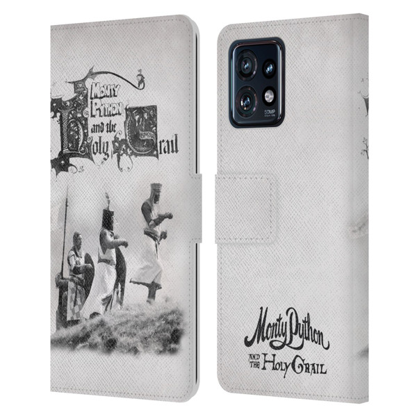 Monty Python Key Art Holy Grail Leather Book Wallet Case Cover For Motorola Moto Edge 40 Pro