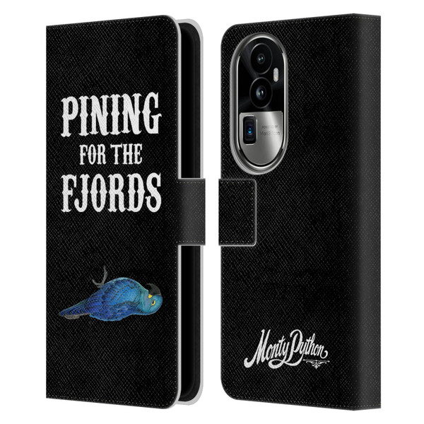 Monty Python Key Art Pining For The Fjords Leather Book Wallet Case Cover For OPPO Reno10 Pro+
