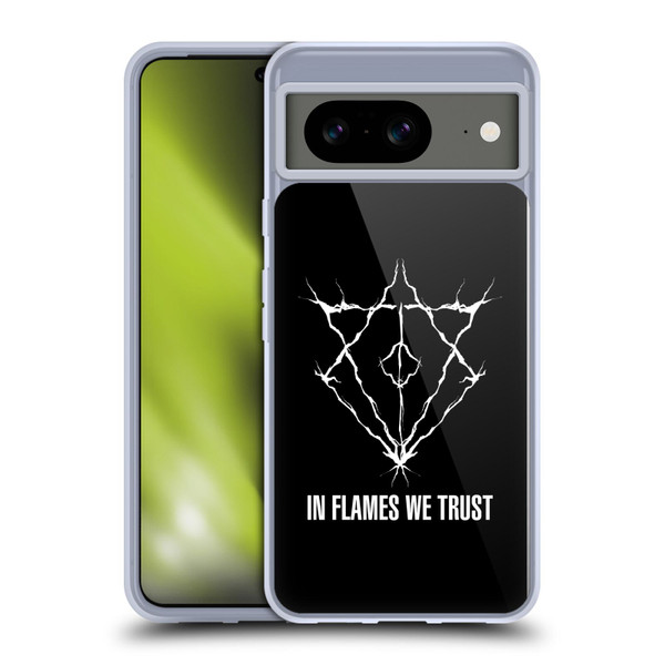 In Flames Metal Grunge Jesterhead Logo Soft Gel Case for Google Pixel 8