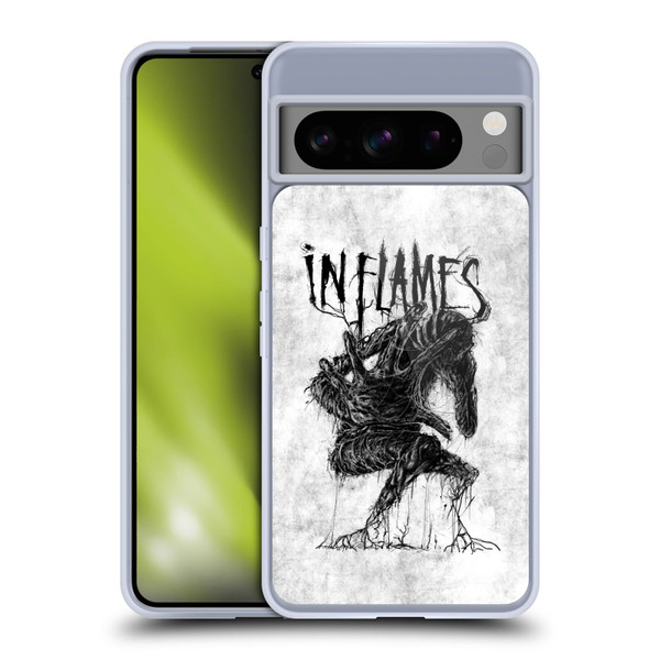 In Flames Metal Grunge Big Creature Soft Gel Case for Google Pixel 8 Pro