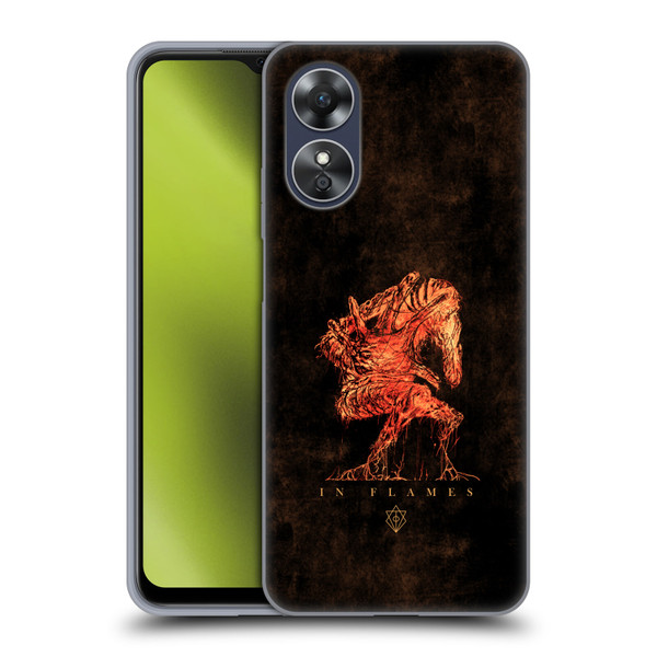 In Flames Metal Grunge Creature Soft Gel Case for OPPO A17