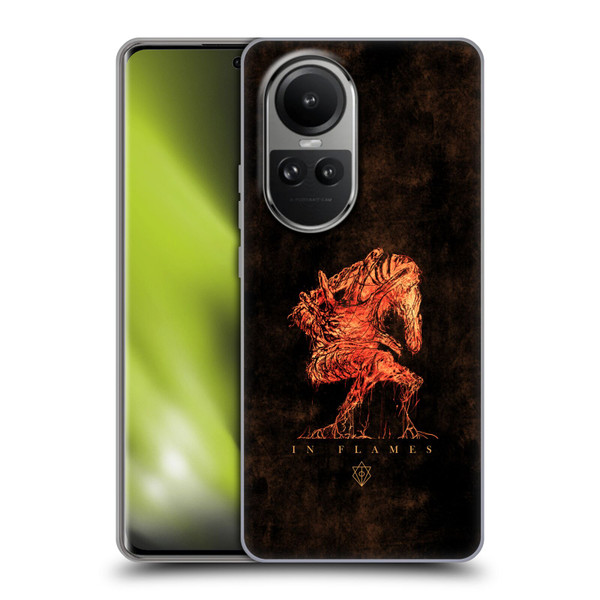 In Flames Metal Grunge Creature Soft Gel Case for OPPO Reno10 5G / Reno10 Pro 5G