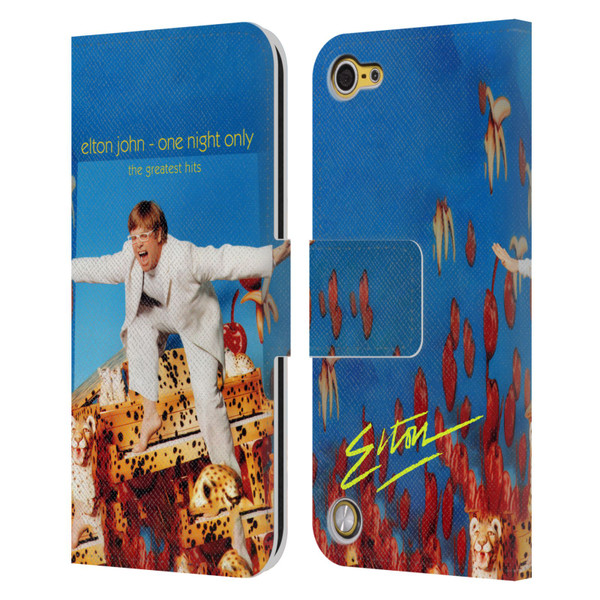 Elton John Artwork One Night Only Album Leather Book Wallet Case Cover For Apple iPod Touch 5G 5th Gen