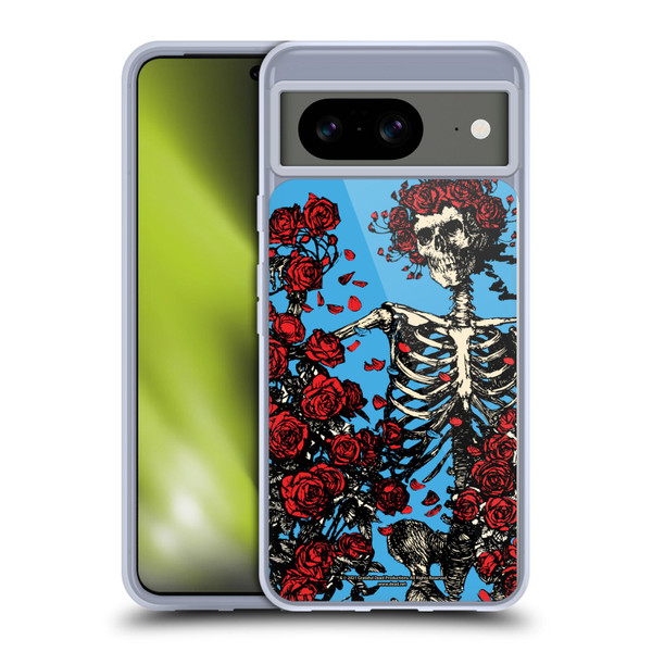 Grateful Dead Trends Bertha Skull Roses Soft Gel Case for Google Pixel 8
