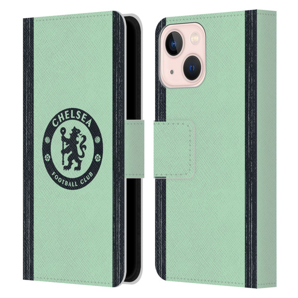 Chelsea Football Club 2023/24 Kit Third Leather Book Wallet Case Cover For Apple iPhone 13 Mini