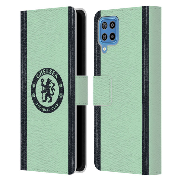 Chelsea Football Club 2023/24 Kit Third Leather Book Wallet Case Cover For Samsung Galaxy F22 (2021)