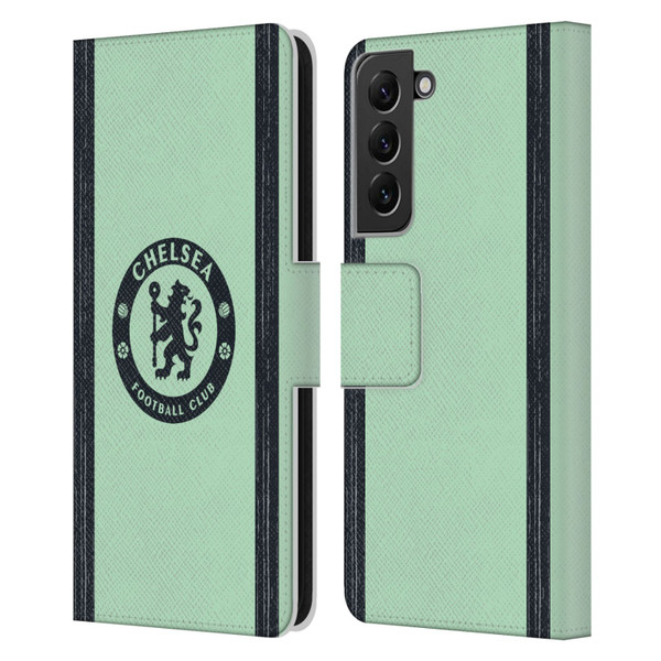 Chelsea Football Club 2023/24 Kit Third Leather Book Wallet Case Cover For Samsung Galaxy S22+ 5G