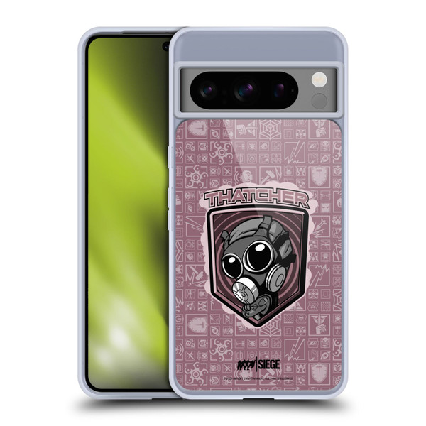 Tom Clancy's Rainbow Six Siege Chibi Operators Thatcher Soft Gel Case for Google Pixel 8 Pro