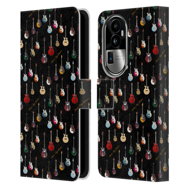 Brian May Iconic Guitar Leather Book Wallet Case Cover For OPPO Reno10 Pro+