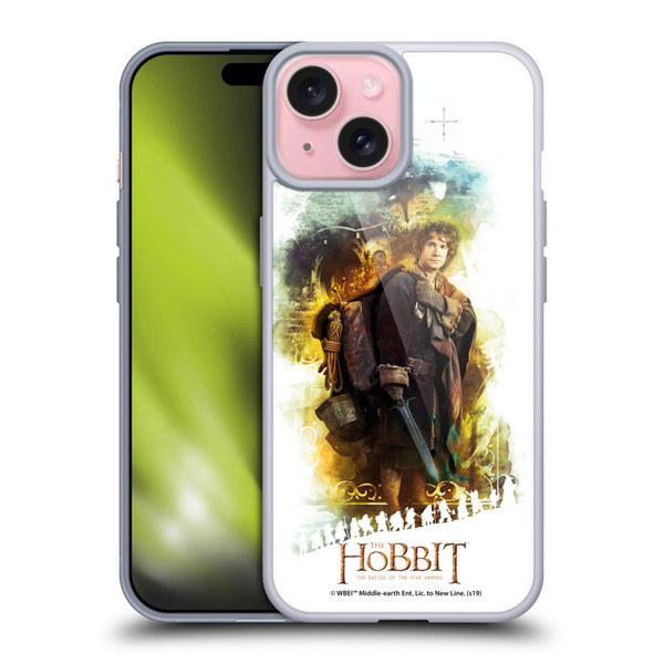 The Hobbit The Battle of the Five Armies Graphics Bilbo Journey Soft Gel Case for Apple iPhone 15