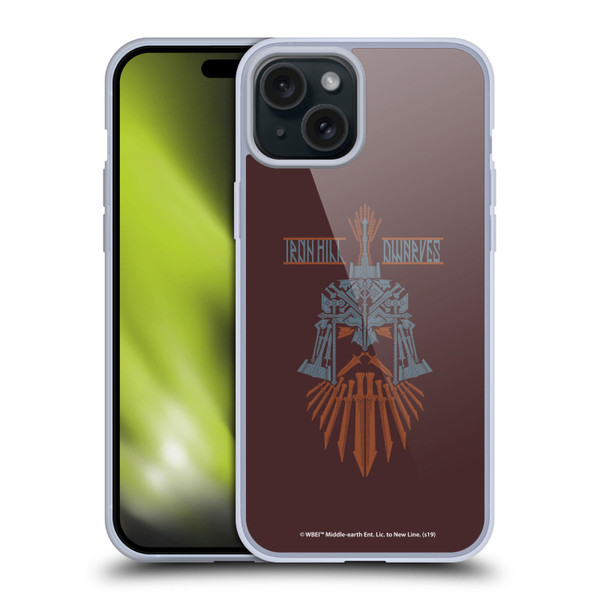 The Hobbit The Battle of the Five Armies Graphics Ironhil Dwarves Soft Gel Case for Apple iPhone 15 Plus