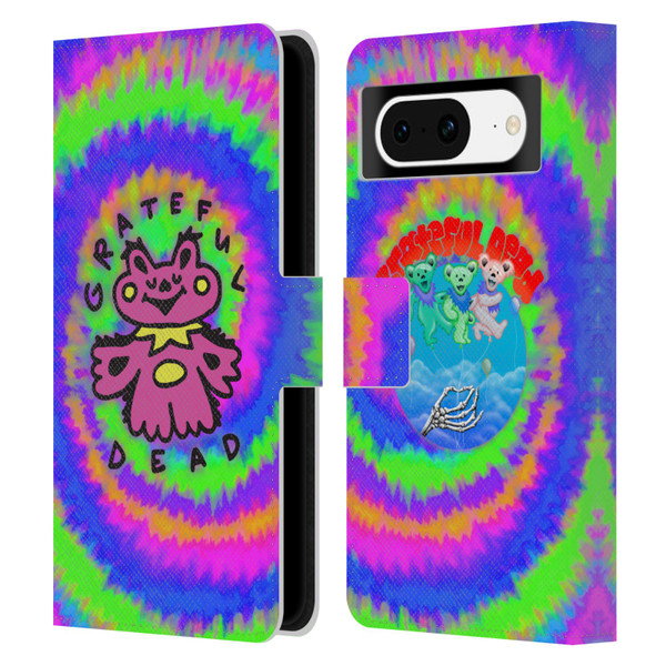 Grateful Dead Trends Dancing Bear Colorful Leather Book Wallet Case Cover For Google Pixel 8