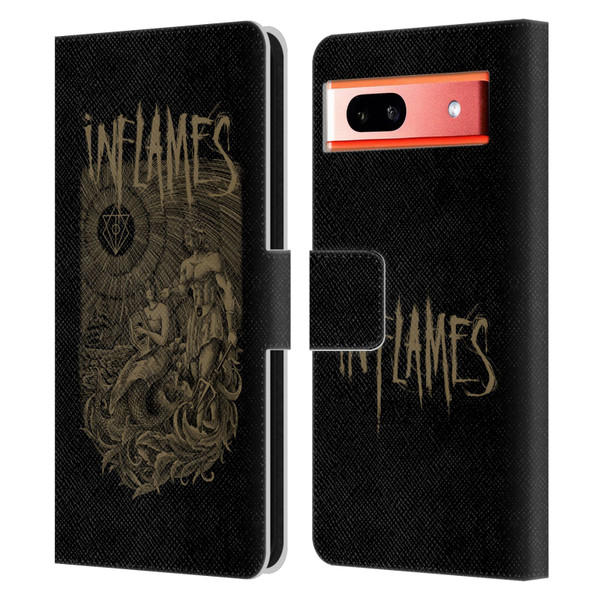 In Flames Metal Grunge Adventures Leather Book Wallet Case Cover For Google Pixel 7a