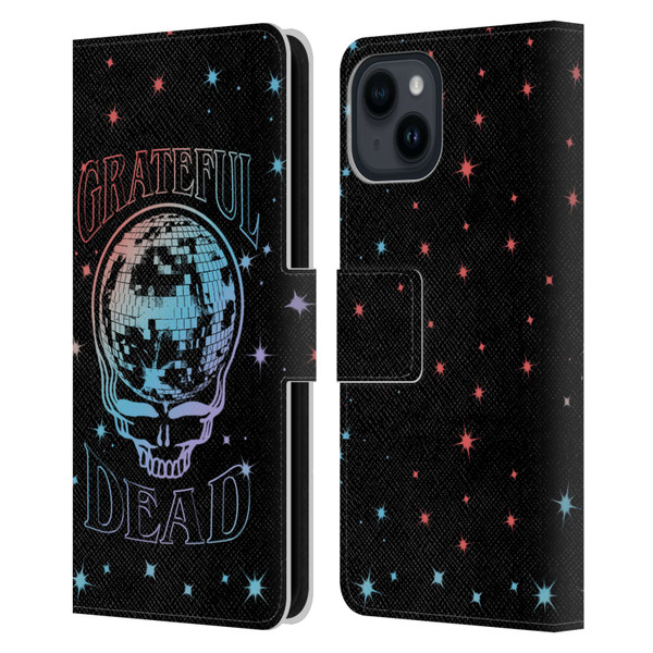 Grateful Dead Trends Skull Logo Leather Book Wallet Case Cover For Apple iPhone 15