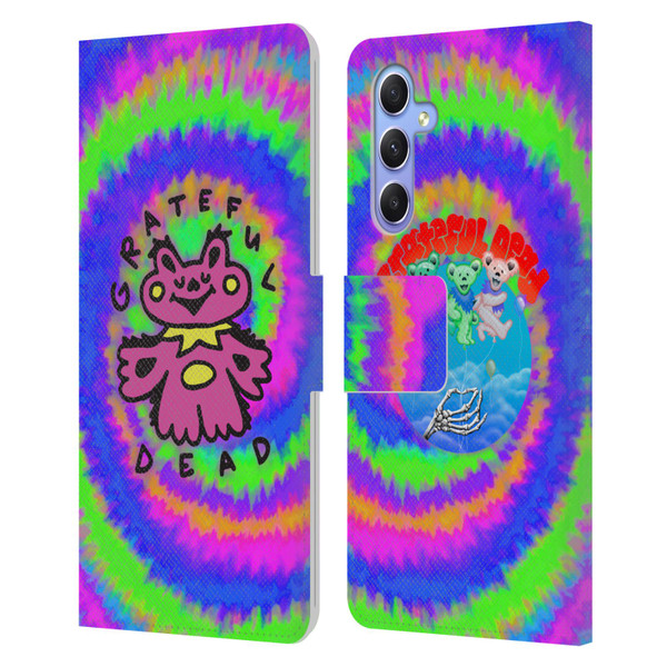 Grateful Dead Trends Dancing Bear Colorful Leather Book Wallet Case Cover For Samsung Galaxy A34 5G