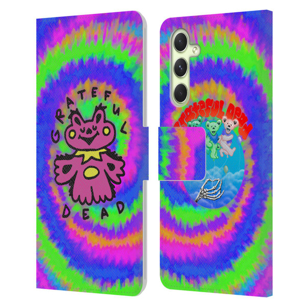 Grateful Dead Trends Dancing Bear Colorful Leather Book Wallet Case Cover For Samsung Galaxy A54 5G