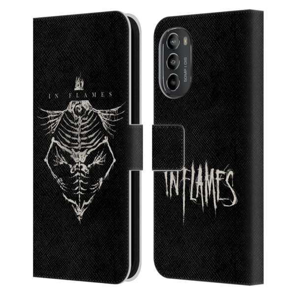 In Flames Metal Grunge Jesterhead Bones Leather Book Wallet Case Cover For Motorola Moto G82 5G