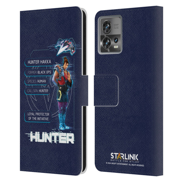 Starlink Battle for Atlas Character Art Hunter Leather Book Wallet Case Cover For Motorola Moto Edge 30 Fusion
