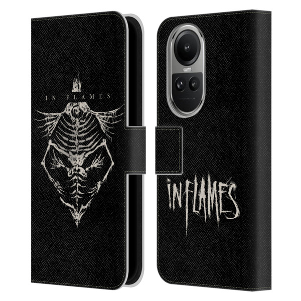 In Flames Metal Grunge Jesterhead Bones Leather Book Wallet Case Cover For OPPO Reno10 5G / Reno10 Pro 5G