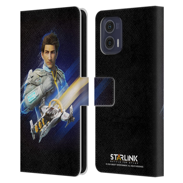 Starlink Battle for Atlas Character Art Mason Arana Leather Book Wallet Case Cover For Motorola Moto G73 5G