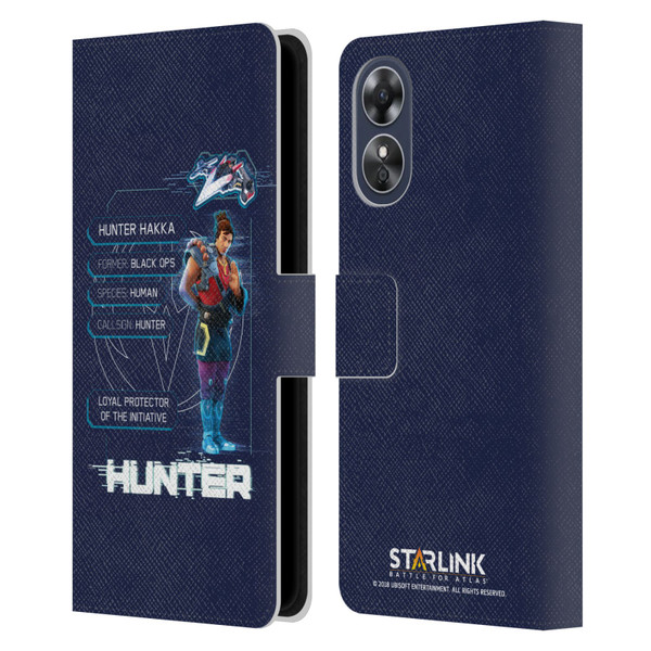 Starlink Battle for Atlas Character Art Hunter Leather Book Wallet Case Cover For OPPO A17
