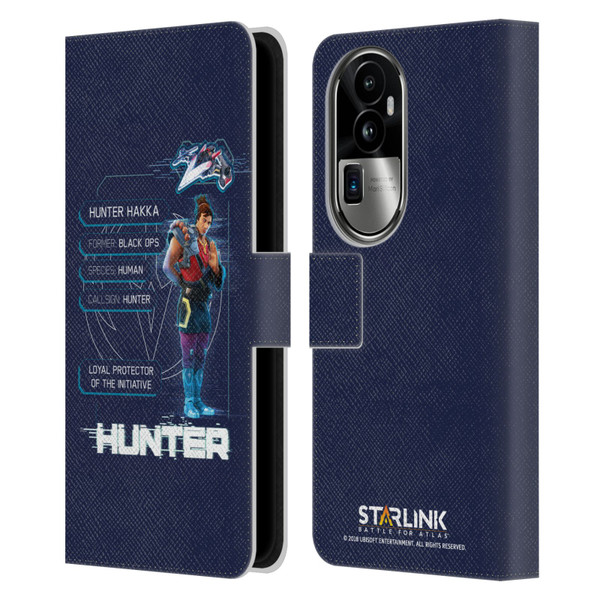 Starlink Battle for Atlas Character Art Hunter Leather Book Wallet Case Cover For OPPO Reno10 Pro+