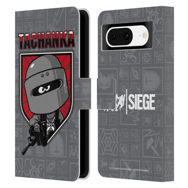 Tom Clancy's Rainbow Six Siege Chibi Operators Tachanka Leather Book Wallet Case Cover For Google Pixel 8
