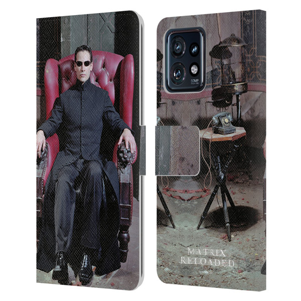 The Matrix Reloaded Key Art Neo 4 Leather Book Wallet Case Cover For Motorola Moto Edge 40 Pro