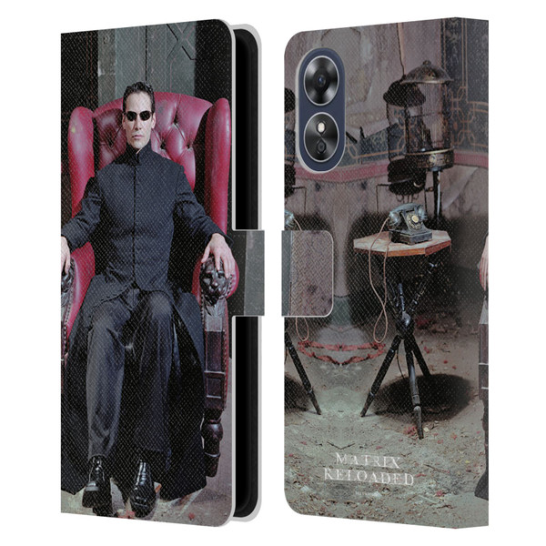 The Matrix Reloaded Key Art Neo 4 Leather Book Wallet Case Cover For OPPO A17