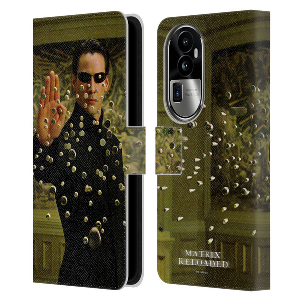 The Matrix Reloaded Key Art Neo 3 Leather Book Wallet Case Cover For OPPO Reno10 Pro+