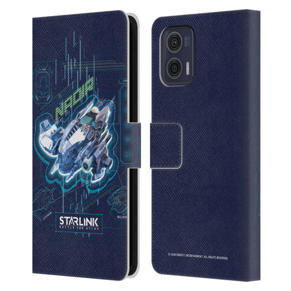 Starlink Battle for Atlas Starships Nadir Leather Book Wallet Case Cover For Motorola Moto G73 5G