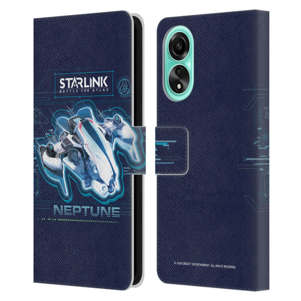 Starlink Battle for Atlas Starships Neptune Leather Book Wallet Case Cover For OPPO A78 4G