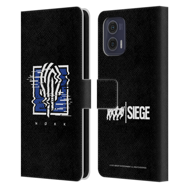 Tom Clancy's Rainbow Six Siege Icons Nokk Leather Book Wallet Case Cover For Motorola Moto G73 5G