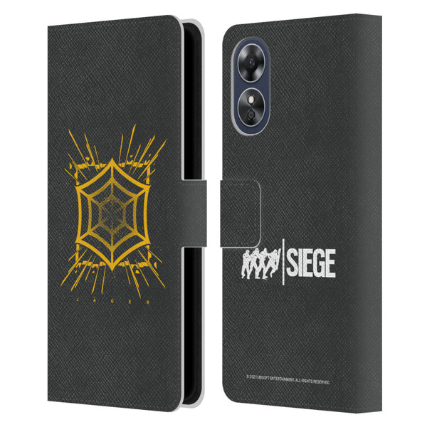 Tom Clancy's Rainbow Six Siege Icons Jager Leather Book Wallet Case Cover For OPPO A17