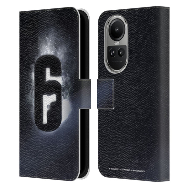 Tom Clancy's Rainbow Six Siege Logos Glow Leather Book Wallet Case Cover For OPPO Reno10 5G / Reno10 Pro 5G