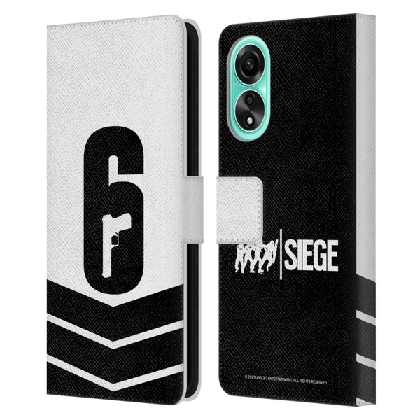 Tom Clancy's Rainbow Six Siege Logo Art Esport Jersey Leather Book Wallet Case Cover For OPPO A78 4G