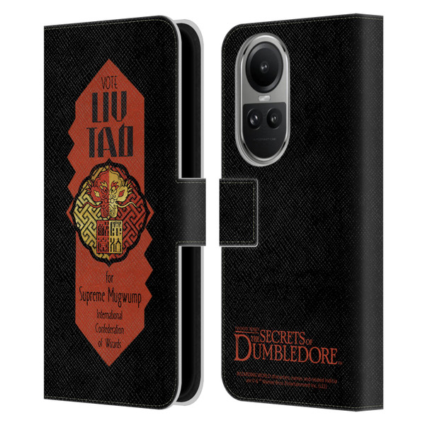 Fantastic Beasts: Secrets of Dumbledore Graphics Liu Tao Leather Book Wallet Case Cover For OPPO Reno10 5G / Reno10 Pro 5G