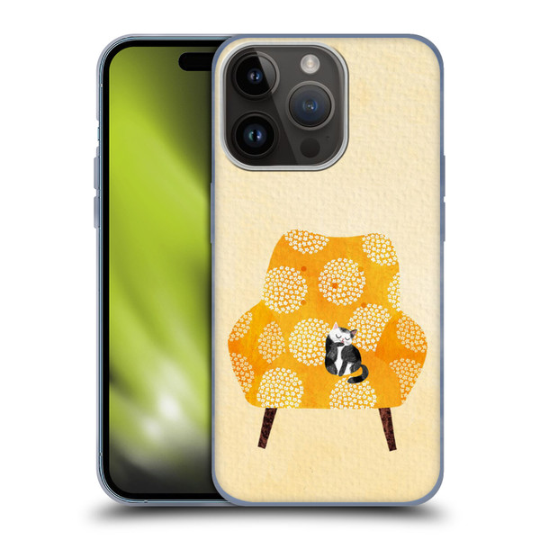 Planet Cat Arm Chair Honey Chair Cat Soft Gel Case for Apple iPhone 15 Pro