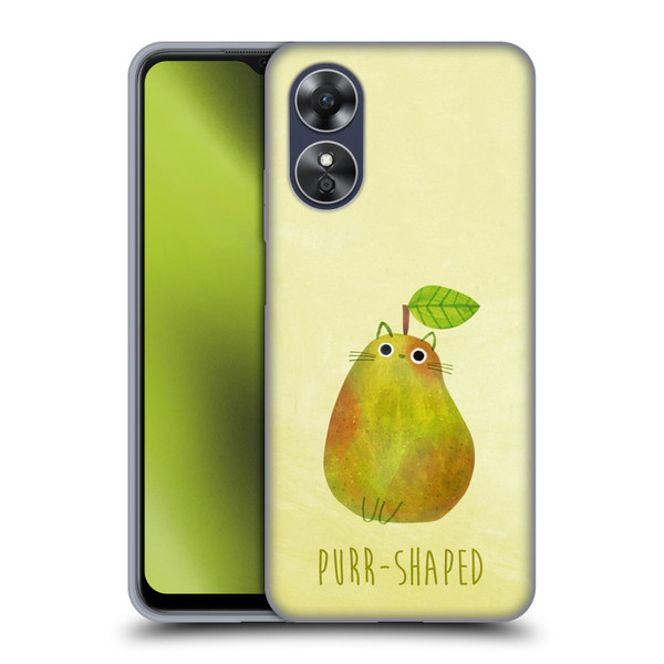 Planet Cat Puns Purr-shaped Soft Gel Case for OPPO A17