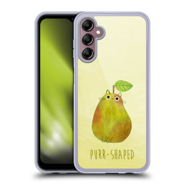 Planet Cat Puns Purr-shaped Soft Gel Case for Samsung Galaxy A14 5G