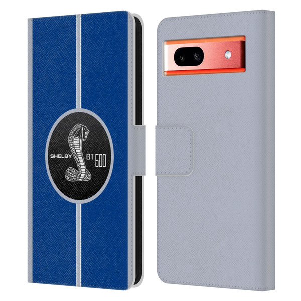 Shelby Car Graphics GT500 Leather Book Wallet Case Cover For Google Pixel 7a