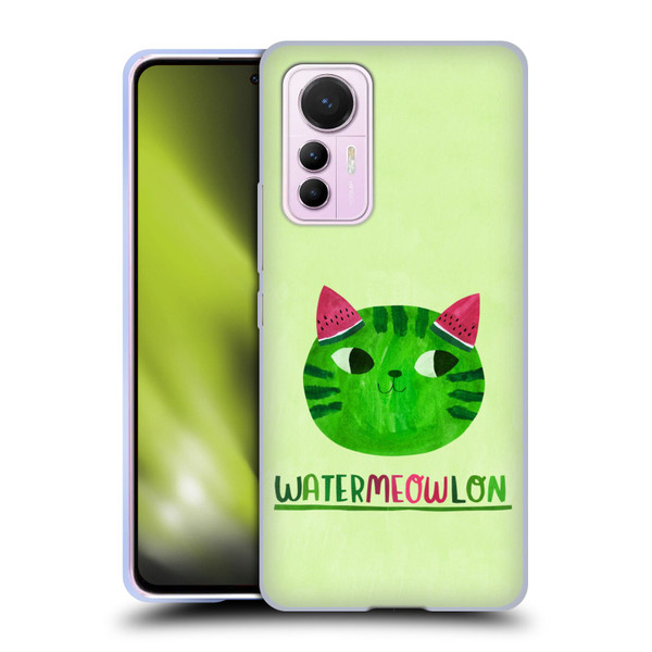 Planet Cat Puns Watermeowlon Soft Gel Case for Xiaomi 12 Lite