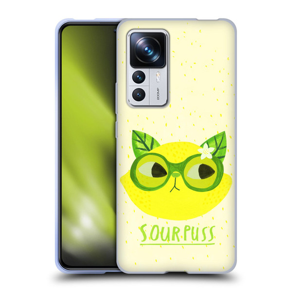 Planet Cat Puns Sour Puss Soft Gel Case for Xiaomi 12T Pro