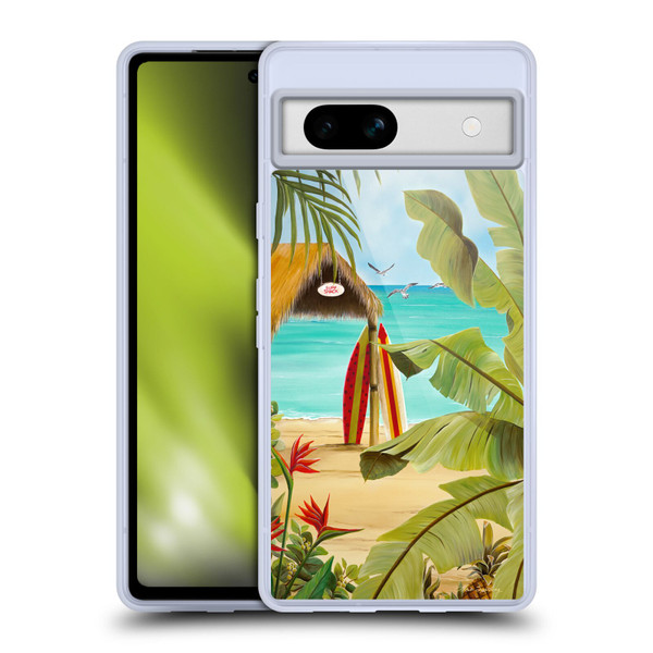 Lisa Sparling Birds And Nature Surf Shack Soft Gel Case for Google Pixel 7a